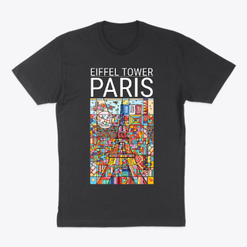 EIFFEL TOWER - PARIS - Bold Mosaic Abstract