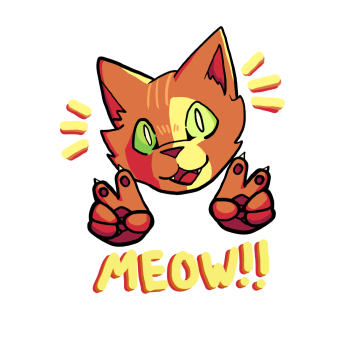 Peace Sign Cat