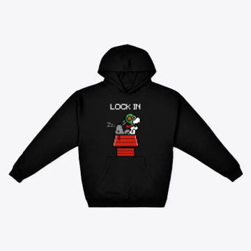 "Lock in..." Hoodie (8-Bit Art)