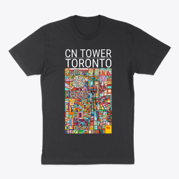CN Tower Toronto Bold Mosaic Abstract