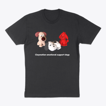 Claymation emotional support dogs