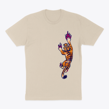 Climbing tiger