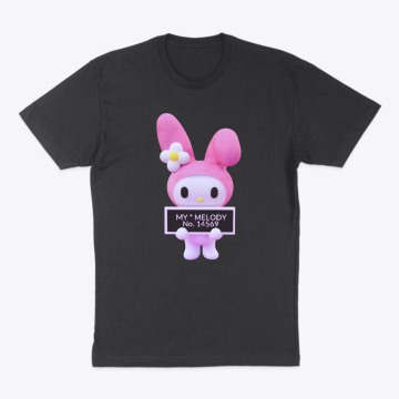Cute bunny with pink hat