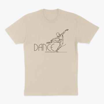 Contemporary Male Dancer Black Art line