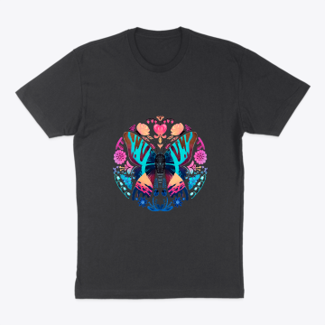 Madagascan Sunset Moth and Flowers