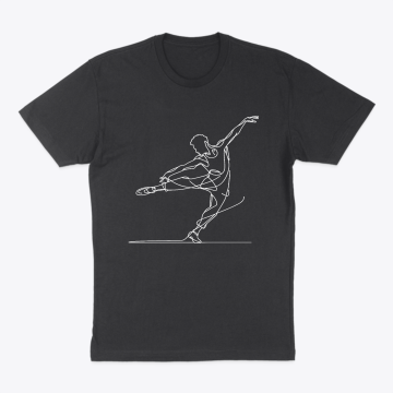 Male Dancer - White Art Line