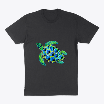 Pretty Green Sea Turtle in Acrylic