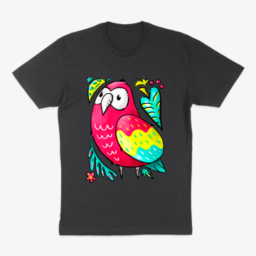 Scarlet Macaw Parrot Kawaii Chibi