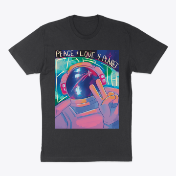 Astronaut Peace and Love