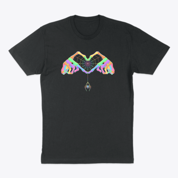 Candy Skeleton Hand Heart Tee