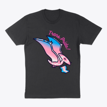 Trans Pride Pterodactyl Dinosaur