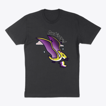 Nonbinary Pride Pterodactyl Dinosaur