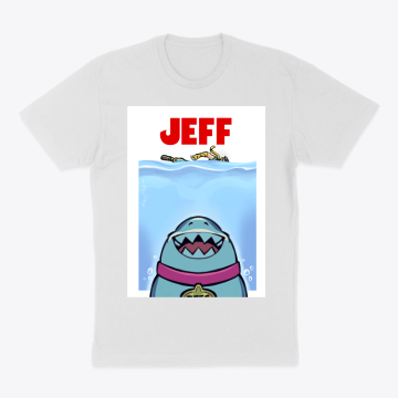 Jaws Inspired Jeff the Shark T-Shirt