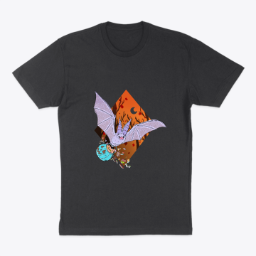 Purple Bat with Halloween Candy