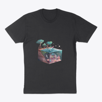 Isometric Coral Reef Mangrove Ecosystem