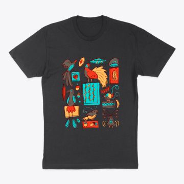 Retro 1950s Birds of Paradise Pattern