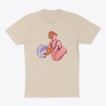Aquarius Pin-up Illustration