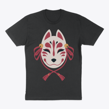 T-SHIRT - kitsune mask