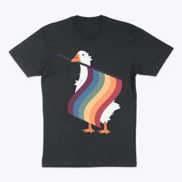 T-SHIRT - rainbow goose