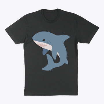 T-SHIRT - blåhaj