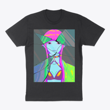 Anime Girl Broken Mirror