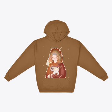custom client with her puppy