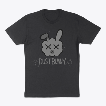 DJ DUSTBUNNY IN COLOR Short Sleeve Black