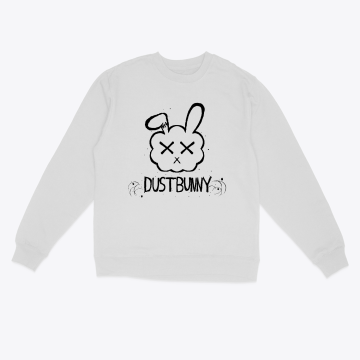 DJ Dustbunny Sweatshirt (White)