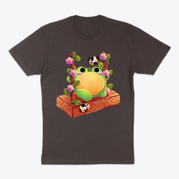 Spring Frog And Bees Tshirt