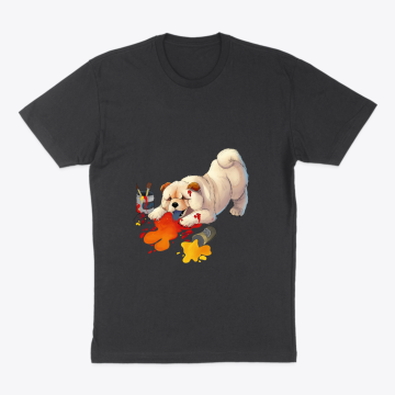 the dog of paint