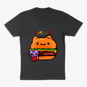 Burger poncho cat