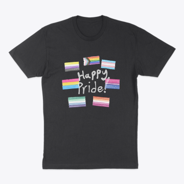 Water colour pride flags