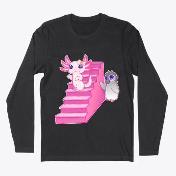 AXOLOTL AND PENQUIN LONE-SLEEVE