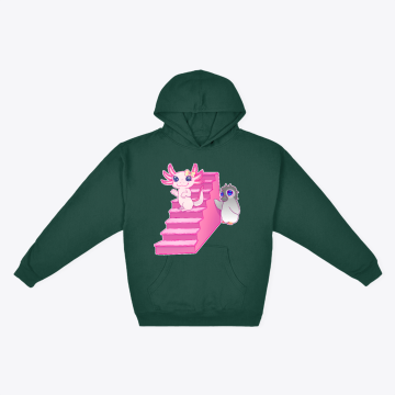 AXOLOTL AND PENQUIN HOODIE