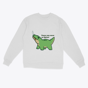 Peace Was Never an Option Cute Alligator