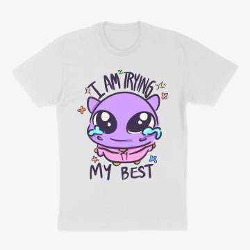 Im trying my best Hippo tshirt