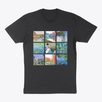 Monet blue collage