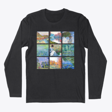 Monet blue collage