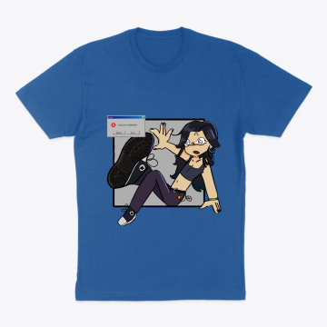 Falling girl with windows error