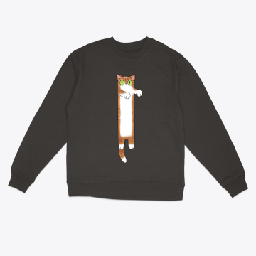 Long Orange-Sweatshirt