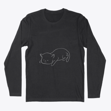 sleeping cat T-shirt