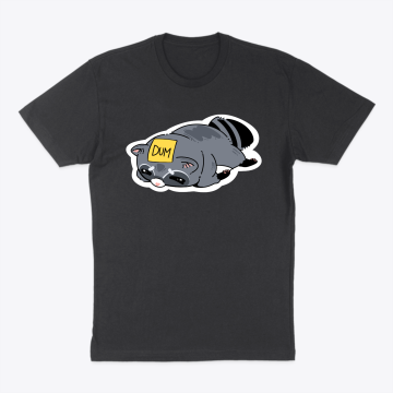 DumBaby Raccoon Trash baby shirt