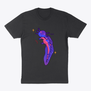 Twilight Cute Axolotl Star Woah Worm
