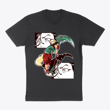 FineFox w/Scythe (Red and Turquoise)