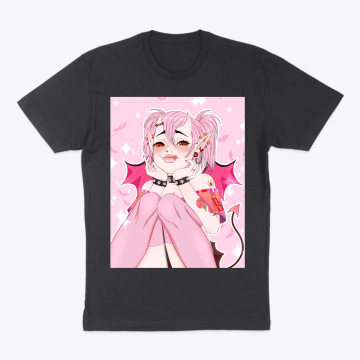 Pink Demon Girl T Shirt
