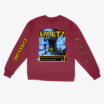 Frog Wizard Vibe Check Sweatshirt