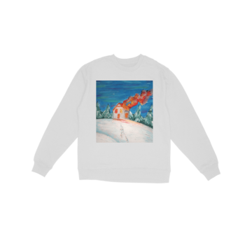 House on fire in the snow Sweatshirt
