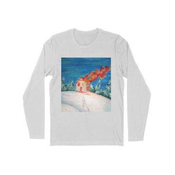 House on fire in the snow Long Sleeve