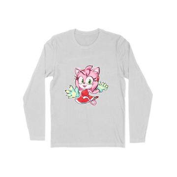 Pink cat casually named Amy Long Sleeve