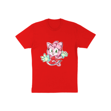 Pink cat casually named Amy T-Shirt